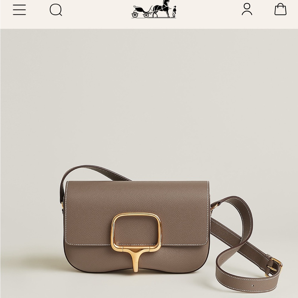 Brand New Hermes Della Cavalleria Elan in Etoupe, Epsom